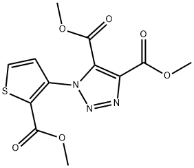 DIMETHYL 1-[2-(METHOXYCARBONYL)-3-THIENYL]-1H-1,2,3-TRIAZOLE-4,5-DICARBOXYLATE Struktur