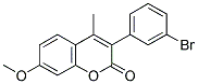 3(3'-BROMOPHENYL)-7-METHOXY-4-METHYLCOUMARIN Struktur