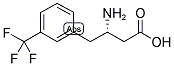 (S)-3-AMINO-4-(3-TRIFLUOROMETHYL-PHENYL)-BUTYRIC ACID Struktur
