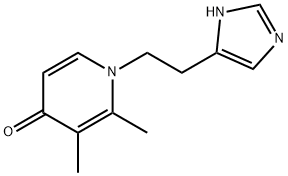 1-[2-(1H-IMIDAZOL-4-YL)ETHYL]-2,3-DIMETHYL-4(1H)-PYRIDINONE Struktur