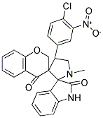 CHROMAN-4'-ONE-3'-SPIRO-3-N-METHYL-4-(4-CHLORO-3-NITROPHENYL)-PYRROLIDINE-2-SPIRO-3''-OXINDOLE Struktur