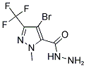 4-BROMO-2-METHYL-5-TRIFLUOROMETHYL-2 H-PYRAZOLE-3-CARBOXYLIC ACID HYDRAZIDE Struktur