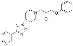 1-PHENOXY-3-[4-(3-(PYRIDIN-3-YL)-1,2,4-OXADIAZOL-5-YL)PIPERIDIN-1-YL]PROPAN-2-OL Struktur