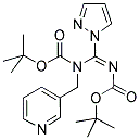 N,N'-BIS(TERT-BUTOXYCARBONYL)-N-(3-PICOLYL)-1H-PYRAZOLE-1-CARBOXAMIDINE Struktur