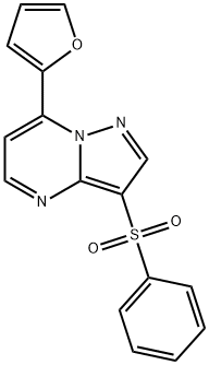 7-(2-FURYL)-3-(PHENYLSULFONYL)PYRAZOLO[1,5-A]PYRIMIDINE Struktur