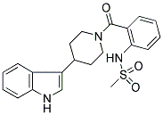 4-(1H-INDOL-3-YL)-1-[2-((METHYLSULPHONYL)AMINO)BENZOYL]PIPERIDINE Struktur