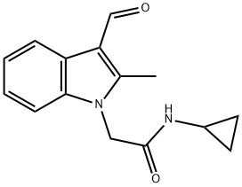 N-CYCLOPROPYL-2-(3-FORMYL-2-METHYL-INDOL-1-YL)-ACETAMIDE price.