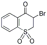 3-BROMO-2,3-DIHYDRO-4H-THIOCHROMEN-4-ONE 1,1-DIOXIDE Struktur