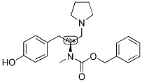 (S)-1-PYRROLIDIN-2-(4'-HYDROXYBENZYL)-2-(N-CBZ-N-METHYL)AMINO-ETHANE Struktur