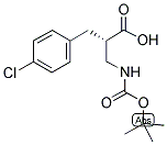 (S)-2-(TERT-BUTOXYCARBONYLAMINO-METHYL)-3-(4-CHLORO-PHENYL)-PROPIONIC ACID Struktur