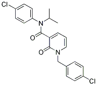 N-(4-CHLOROPHENYL)-N-ISOPROPYL-1-(4-CHLOROBENZYL)-2-PYRIDONE-3-CARBOXAMIDE Struktur