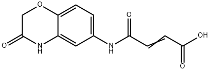 (E)-4-OXO-4-[(3-OXO-3,4-DIHYDRO-2H-1,4-BENZOXAZIN-6-YL)AMINO]-2-BUTENOIC ACID Struktur