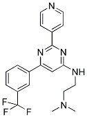 N,N-DIMETHYL-N'-(2-PYRIDIN-4-YL-6-[3-(TRIFLUOROMETHYL)PHENYL]PYRIMIDIN-4-YL)ETHANE-1,2-DIAMINE Struktur