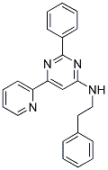 2-PHENYL-N-(2-PHENYLETHYL)-6-PYRIDIN-2-YLPYRIMIDIN-4-AMINE Struktur