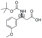 BOC-(S)-3-AMINO-3-(3-METHOXY-PHENYL)-PROPIONIC ACID Struktur