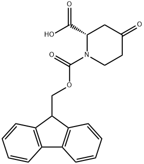 FMOC-L-HOMOPRO(4-OXO) Struktur