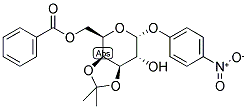 P-NITROPHENYL 6-O-BENZOYL-3,4-O-ISOPROPYLIDENE-A-D-GALACTOPYRANOSIDE Struktur