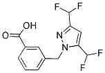 3-(3,5-BIS-DIFLUOROMETHYL-PYRAZOL-1-YLMETHYL)-BENZOIC ACID Struktur