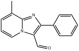 8-METHYL-2-PHENYL-IMIDAZO[1,2-A]PYRIDINE-3-CARBOXALDEHYDE Struktur