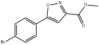 METHYL 5-(4-BROMOPHENYL)ISOXAZOLE-3-CARBOXYLATE Structure