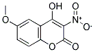 4-HYDROXY-6-METHOXY-3-NITROCOUMARIN Struktur