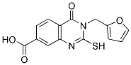 3-(2-FURYLMETHYL)-2-MERCAPTO-4-OXO-3,4-DIHYDROQUINAZOLINE-7-CARBOXYLIC ACID Struktur