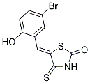 (5Z)-5-(5-BROMO-2-HYDROXYBENZYLIDENE)-4-THIOXO-1,3-THIAZOLIDIN-2-ONE Struktur