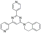 2-(6-PYRIDIN-3-YL-2-PYRIDIN-4-YLPYRIMIDIN-4-YL)-1,2,3,4-TETRAHYDROISOQUINOLINE Struktur