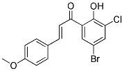 3'-BROMO-5'-CHLORO-2'-HYDROXY-4-METHOXYCHALCONE Struktur