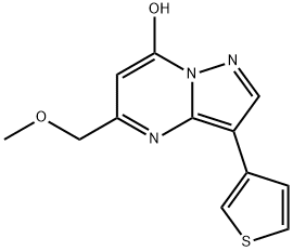 5-(METHOXYMETHYL)-3-(3-THIENYL)PYRAZOLO[1,5-A]PYRIMIDIN-7-OL Struktur