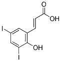 3,5-DIIODO-2-HYDROXYCINNAMIC ACID Struktur