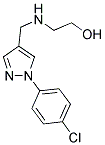 2-(([1-(4-CHLOROPHENYL)-1H-PYRAZOL-4-YL]METHYL)AMINO)ETHANOL Struktur