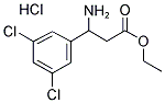 ETHYL-3-AMINO-3-(3,5-DICHLOROPHENYL)-PROPIONATE HYDROCHLORIDE Struktur