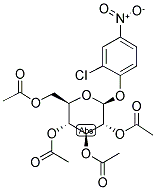 2-CHLORO-4-NITROPHENYL-2,3,4,6-TETRA-O-ACETYL-BETA-D-GLUCOPYRANOSIDE Struktur