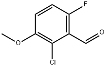 2-CHLORO-6-FLUORO-3-METHOXYBENZALDEHYDE Struktur