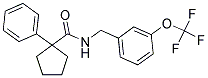 (PHENYLCYCLOPENTYL)-N-((3-(TRIFLUOROMETHOXY)PHENYL)METHYL)FORMAMIDE Struktur