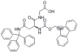 FMOC-ASN(TRT)-GLY-OH Struktur