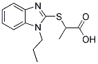 2-(1-PROPYL-1H-BENZOIMIDAZOL-2-YLSULFANYL)-PROPIONIC ACID Struktur