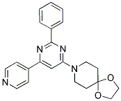 8-(2-PHENYL-6-PYRIDIN-4-YLPYRIMIDIN-4-YL)-1,4-DIOXA-8-AZASPIRO[4.5]DECANE Struktur