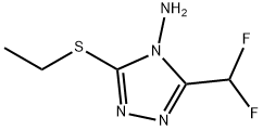 3-DIFLUOROMETHYL-5-ETHYLSULFANYL-[1,2,4]TRIAZOL-4-YLAMINE Struktur