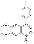 (7-NITRO-2,3-DIHYDRO-BENZO[1,4]DIOXIN-6-YL)-P-TOLYL-METHANONE Struktur