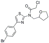 N-[4-(4-BROMOPHENYL)-1,3-THIAZOL-2-YL]-2-CHLORO-N-(TETRAHYDROFURAN-2-YLMETHYL)ACETAMIDE Struktur