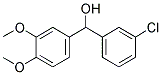 3-CHLORO-3',4'-DIMETHOXYBENZHYDROL Struktur