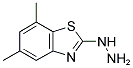 2-HYDRAZINO-5,7-DIMETHYL-1,3-BENZOTHIAZOLE Struktur