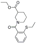 ETHYL 1-[2-(ETHYLTHIO)BENZOYL]PIPERIDINE-3-CARBOXYLATE Struktur