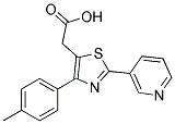 (2-PYRIDIN-3-YL-5-P-TOLYL-THIAZOL-4-YL)-ACETIC ACID Struktur