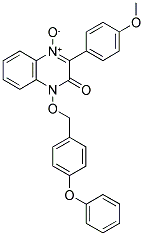 2-(4-METHOXYPHENYL)-3-OXO-4-(4-PHENOXYBENZYLOXY)-3,4-DIHYDROQUINOXALINE 1-OXIDE Struktur