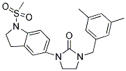 1-(3,5-DIMETHYL-BENZYL)-3-(1-METHANESULFONYL-2,3-DIHYDRO-1H-INDOL-5-YL)-IMIDAZOLIDIN-2-ONE