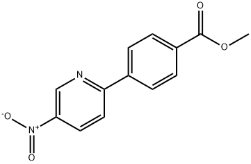 METHYL 4-(5-NITRO-2-PYRIDINYL)BENZENECARBOXYLATE Struktur