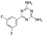 2,4-DIAMINO-6-(3,5-DIFLUOROPHENYL)-1,3,5-TRIAZINE Struktur